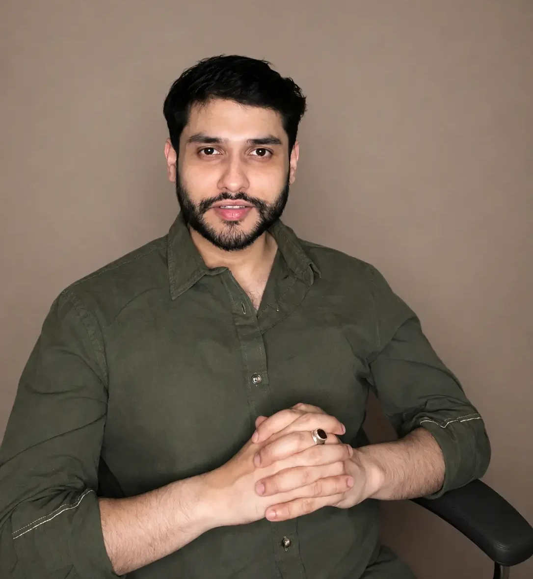 Portrait of Souvik, lead astrologer at Aura Talks